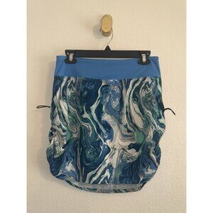 Patagonia Womens Skirt with Shorts Skort Blue Marble Swirl Print S Small